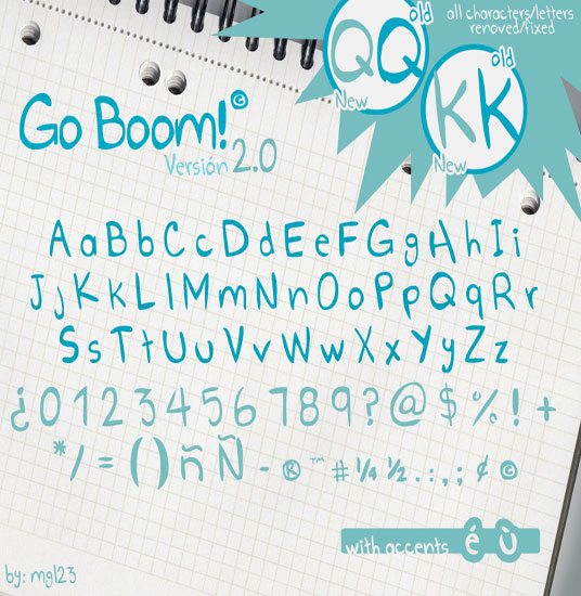 Go Boom Illustrator Font