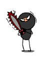 funny ninja emoticon download