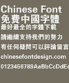 Fang zheng Da hei Font-Traditional Chinese