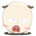 Cute little pig-Emoji free download(Emoticon Gifs)