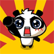 Lovely beautiful cartoon panda Emoticon Gifs free download