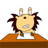 Crazy hedgehog Emoticon(Gif Emoji free download)