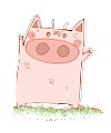 Cartoon piggy Emoticons-Emoji free download(Emoticon Gifs)