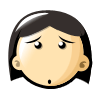 Girl cartoon portraits Emoji free download(Emoticon Gifs)