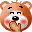 Little bear’s head Emoticon(Gif Emoji free download)