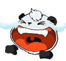Lovely cartoon panda Emoticon Gifs free download