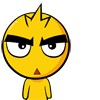 kid with yellow hair Emoticons Gif