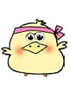Cute chick Emoticons Gif