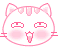 Pink cat's head download emoticons
