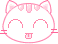 Pink cat's head download emoticons