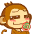 Carefree to monkey Emoticon(Gif Emoji free download)#.2