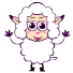 wolf and sheep emoticons gif