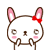 Excited Rabbit Emoticons Gif