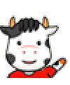 Cartoon cow head Download emoticons