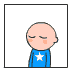 Bald head superman Emoticons Gif