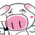 Big nose pig emoticons gif