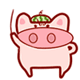 47 Super cute pig emoticons gif