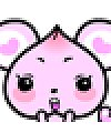 The peach little mouse emoticons gif