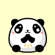 36 Lovely fat panda emoticons gif