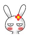 kawaii Cartoon rabbit emoticons gif