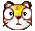 Crazy tiger head Emoticons gif emoji free download