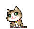 57 Cute little cat Emoticons Gif