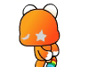 Orange little bear emoji gif download