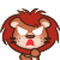 30 The Red hair little lion emoji gif download