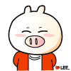 21 Cartoon pig Smiley face