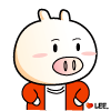 21 Cartoon pig Smiley face