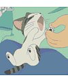 30 Cute cartoon cheese cat emoticons gif