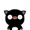 41 Black pig baby emoticons gif