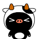 41 Black pig baby emoticons gif