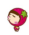 23 Beautiful strawberry girl Emoticons Gif