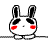 81 Cute little white rabbit emoji gif download
