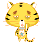 22 Cartoon tiger emoji gif