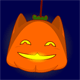 The cat in the Halloween emoji