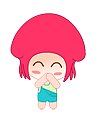 The lovely baby girl emoji gif download