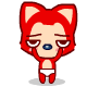 Lovely red fox QQ emoji download
