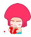 The lovely baby girl emoji gif download #.2
