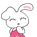 Happy little rabbit emoji download
