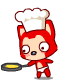 Lovely red fox QQ emoji download #.2