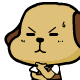 Grumpy Puppy emoticon & emoji download