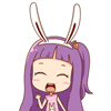 The rabbit girl emoticon & emoji download