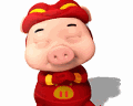 Flying pig emoticon & emoji download