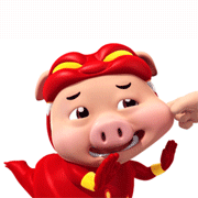 21 The flying pigs-Superman emoticon & emoji download