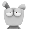  3D Happy little rabbit emoticon & emoji download