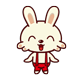 Hot rabbit emoticon & emoji download