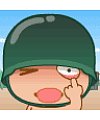 10 Cute cartoon artillerymen emoticon & emoji download