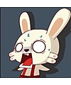 Hot rabbit emoticon & emoji download